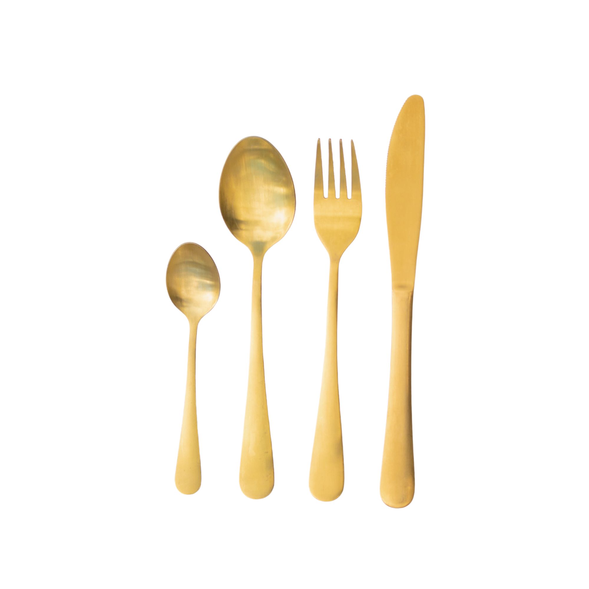 gold cutlery
