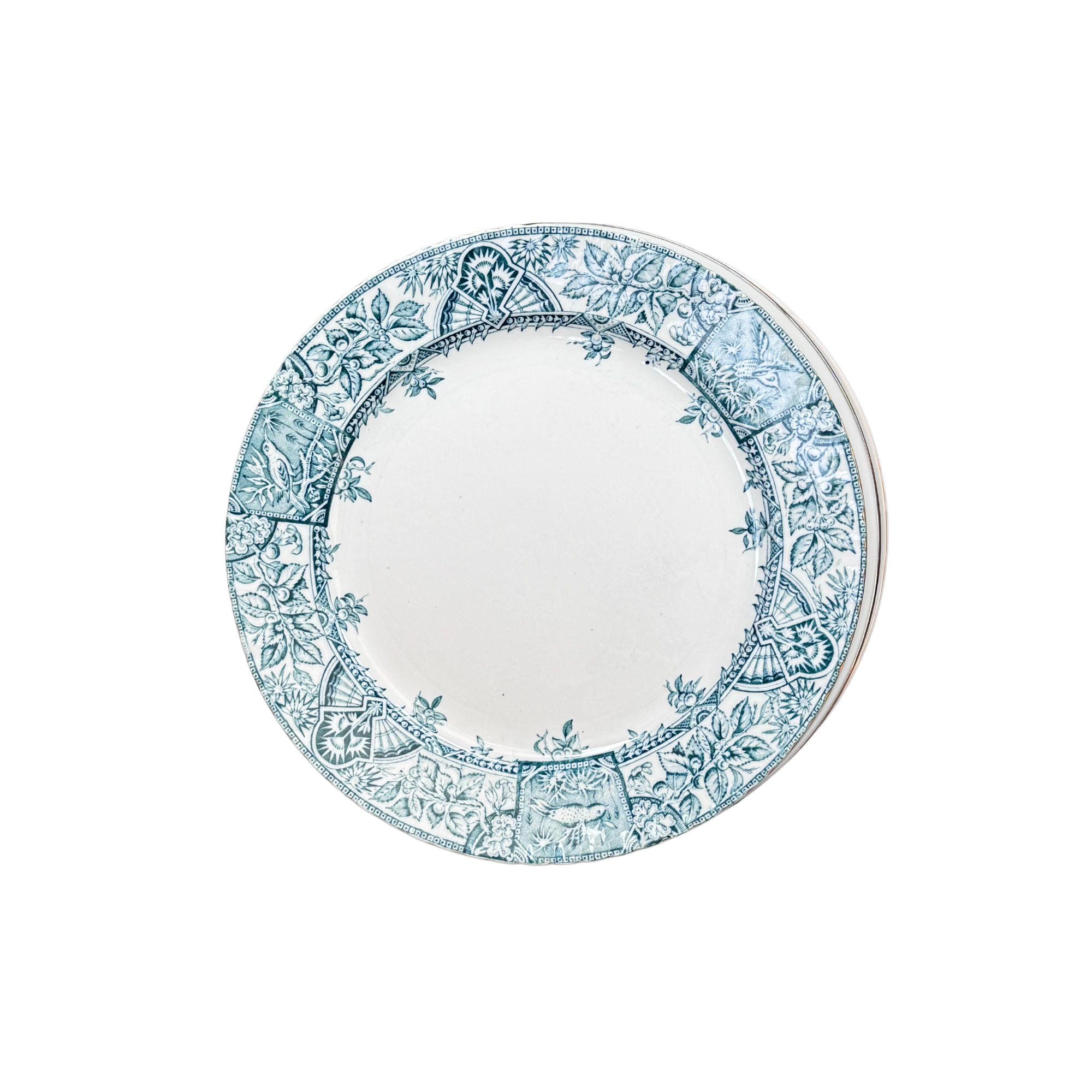 mismatched vintage plates